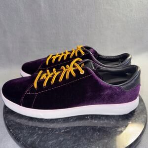 Cole Haan Grandpro Tennis Malbec Velvet Lightweight Sneakers Purple Size 9.5B US
